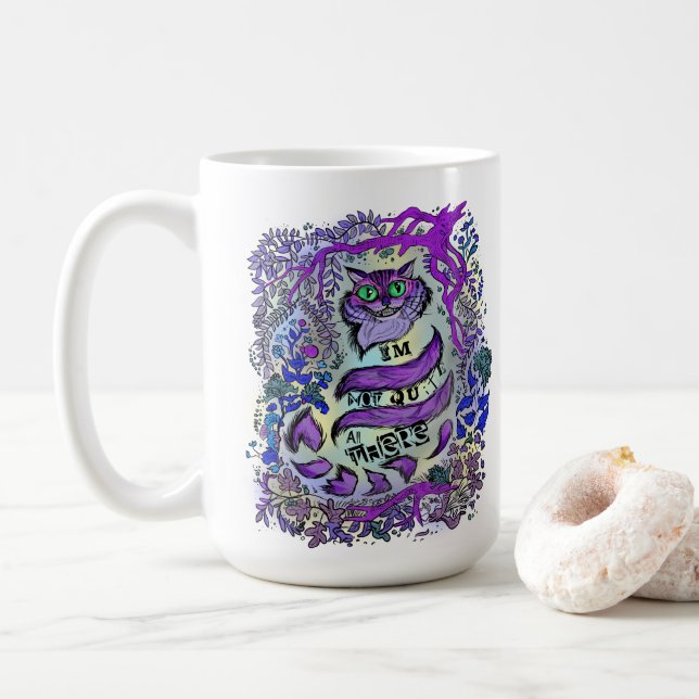 Inte riktigt mycket där, Crazy Cat. Kaffemugg (Med munk)