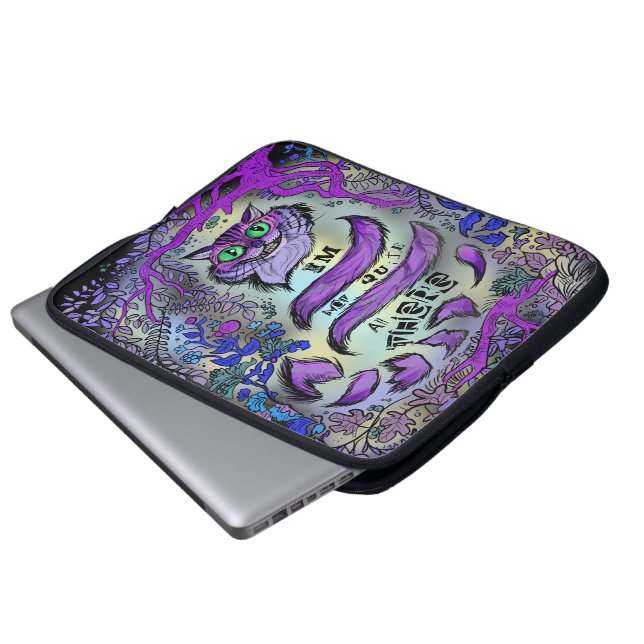 Inte riktigt mycket där, Crazy Cat. Laptop Fodral (Framre botten)