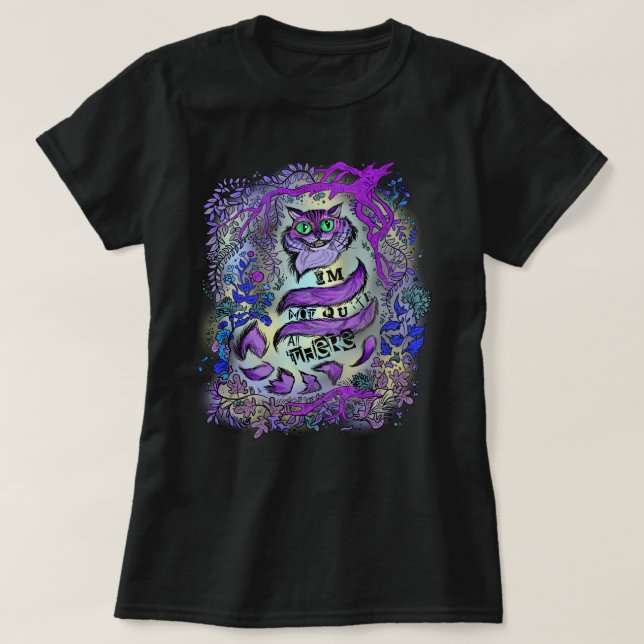 Inte riktigt mycket där, Crazy Cat. T Shirt (Design framsida)