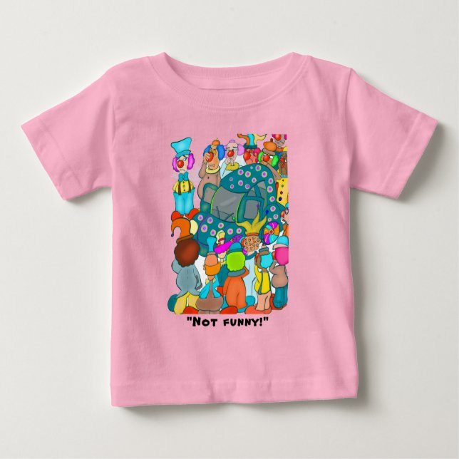 Inte roligt! Babyflicka T-Shirt (Framsida)