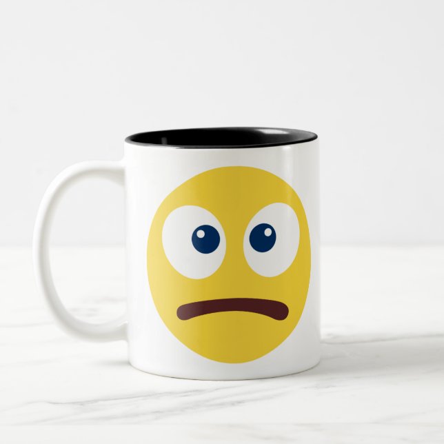 Inte Roligt Emoji Två-Tonad Mugg (Vänster)