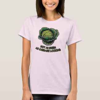 Inte så grönt, som kål tittar tee shirt