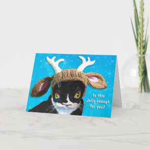 Inte så Jolly Cat Card Kort