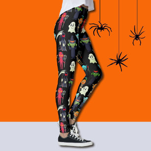 Inte så skör Monsters Halloween bästa kvalitet Leggings