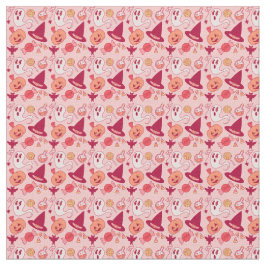 Inte Så Skräckinjagande Rosa Halloween Söta Spöken Tyg