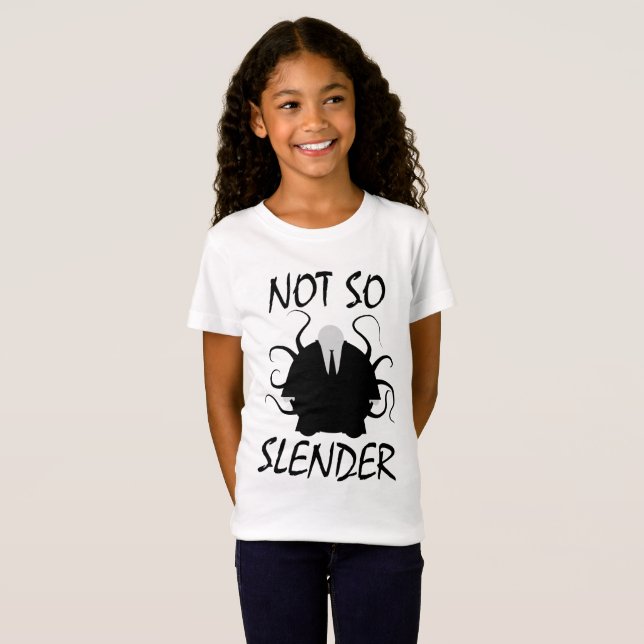 Inte så Slender Man t-shirt (Hel framsida)