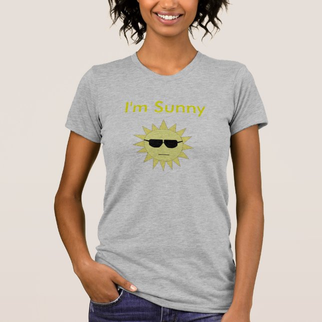 inte så soligt t-shirt (Framsida)