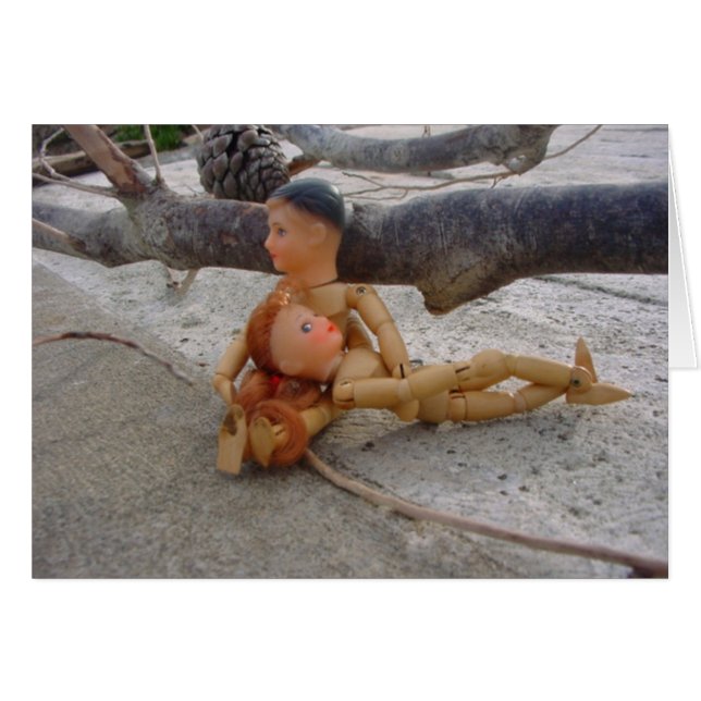 inte så träträ hälsningskort (Framsidan Horizontal)