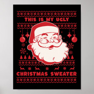 Inte så vacker jultomten Julafton-familjen Poster
