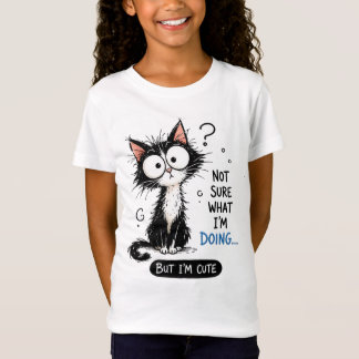 Inte säker på vad jag gör Söt katt T-shirt