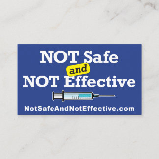 Inte Säkert och inte effektivt Affärskort Visitkort