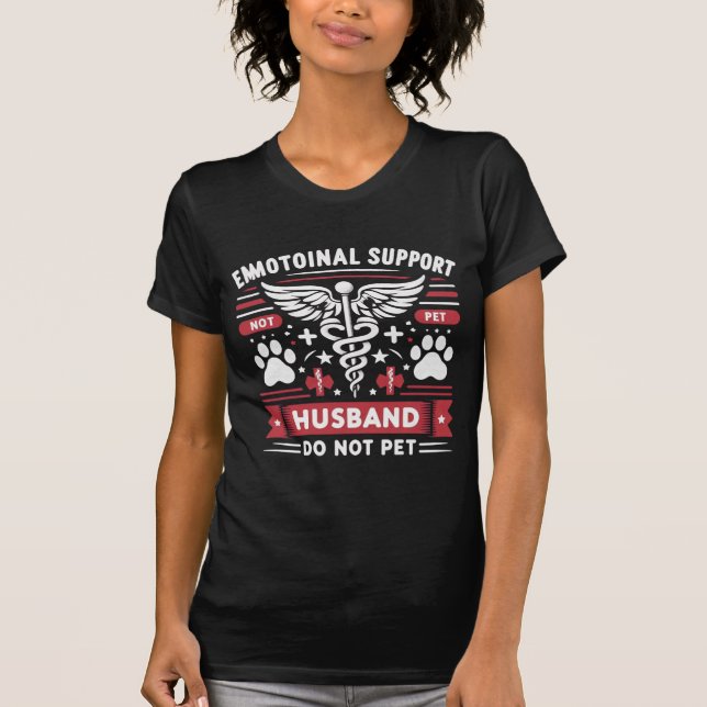 Inte sällskapsdjur - Sarcastic Emotional Support M T Shirt (Framsida)