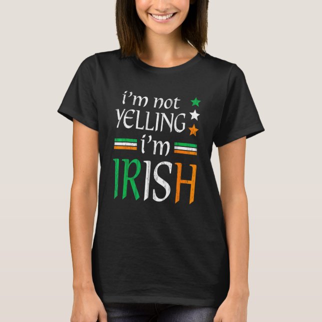 Inte sant att jag är Irish Matching St patrick's d T Shirt (Framsida)