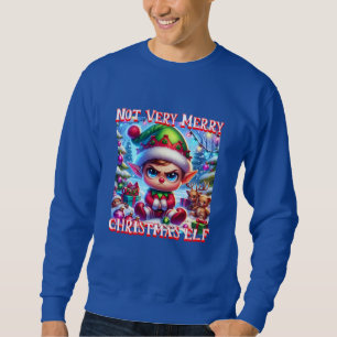 Inte särskilt God jul Elf Lång Ärmad Tröja