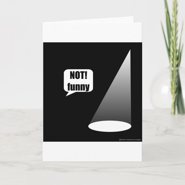 Inte särskilt roligt kort (Framsida)