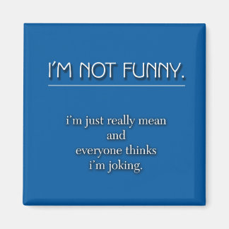 Inte särskilt roligt magnet