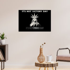 Inte segerdag – design för uttalande om veteranern poster