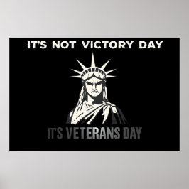 Inte segrardag - Påstående-veterandagen Poster
