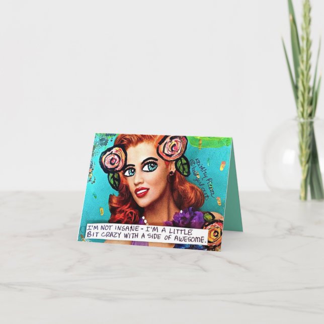 INTE SINNESSJUK NOTECARD--Iförmiddag Kort (Framsida)