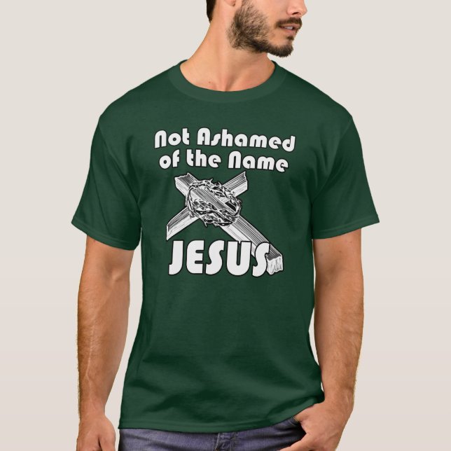Inte skamset av den kända Jesus Tee Shirt (Framsida)