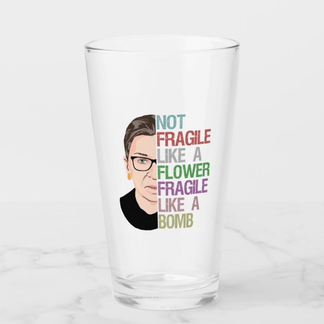 Inte skör som en blomma som en bomb glaskopp (Framsida)