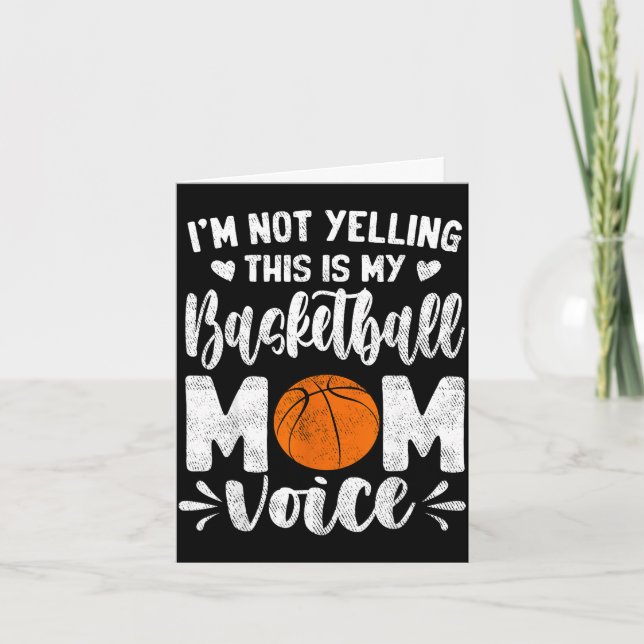 Inte skriker detta är basketmamma röst mors kort (Framsida)