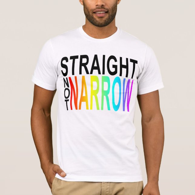 inte smal raksträcka tee shirt (Framsida)
