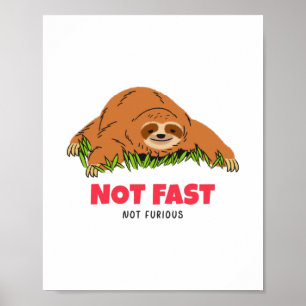 Inte snabb, ej lös poster