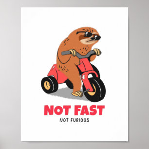 Inte snabb, ej lös poster