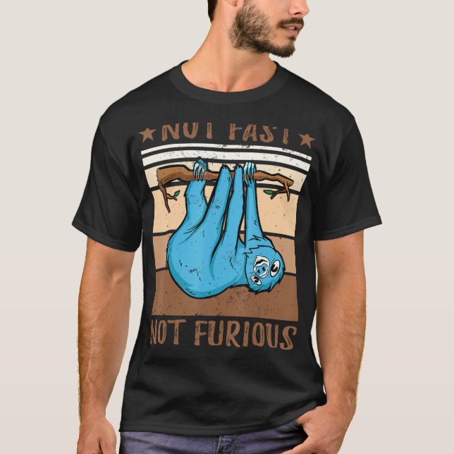 Inte snabb, ej lös slang t shirt (Framsida)