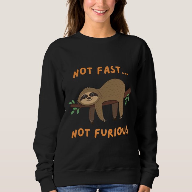 Inte snabb, ej lös slang t shirt (Framsida)