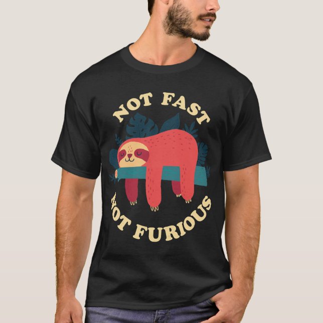 Inte snabb, ej lös t shirt (Framsida)
