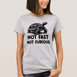 Inte snabb, ej lös tortoise t shirt