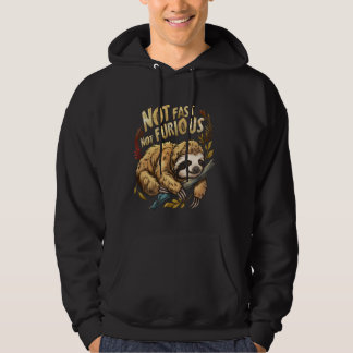Inte snabb, icke-rinnande lutande lutande lutande  hoodie