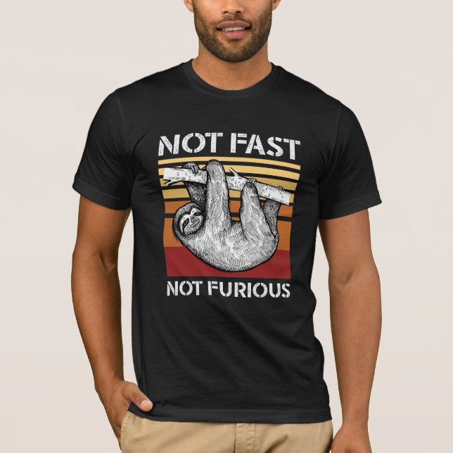 Inte Snabb, Inte Rasande - Sengamma Retro T Shirt (Framsida)