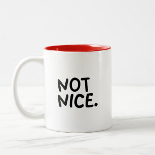 INTE SNÄLL. Söt & Rolig Jul Minimalistisk Mugg