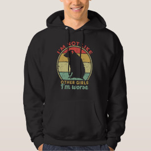 Inte som andra flickor, värre än Sarcastic Opossum Hoodie