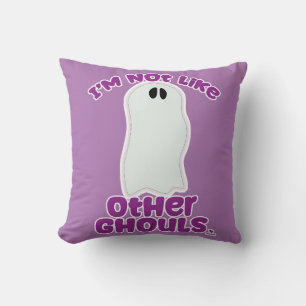 Inte som andra Ghouls Halloween Ghost Art Kudde