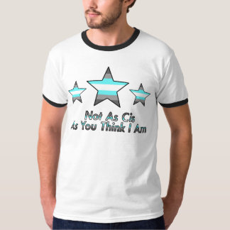 "Inte som den Cis" Demiboy skjortan T-shirt