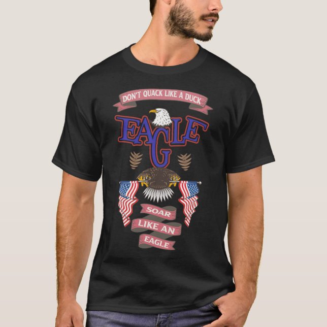 inte som en anka-soar som en arbetshälsa t shirt (Framsida)