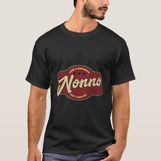 Inte som en morfar, men din italienska Nono T Shirt (Framsida)