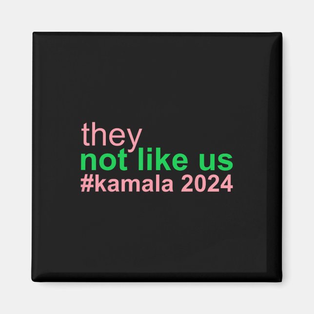 Inte som vi Kamala 2024 Omröstning om Harris till  Magnet (Framsidan)