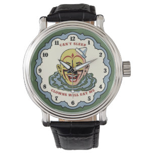 Inte sova ska clowner äter mig kan klockan armbandsur