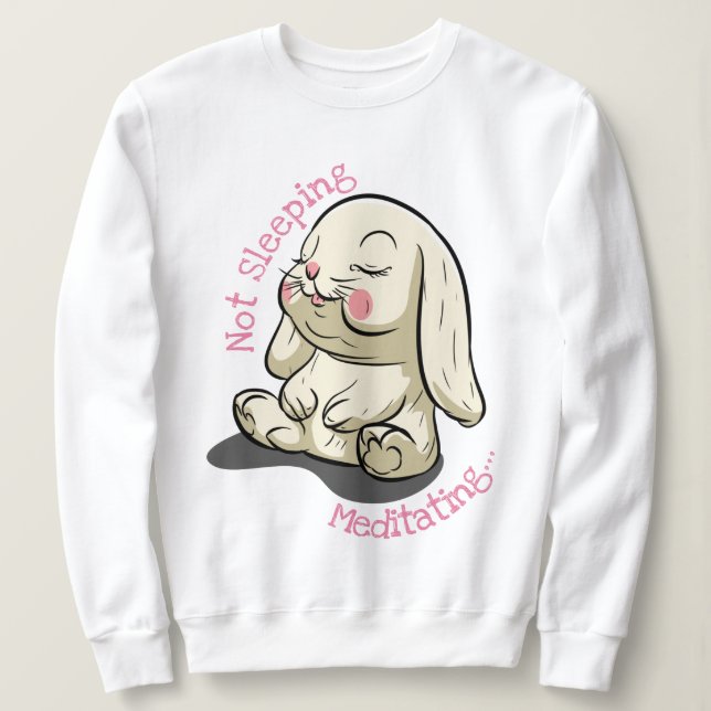 Inte sovande Bunny T Shirt (Design framsida)