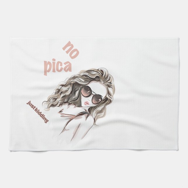 Inte spikat kökshandduk (Horisontell)