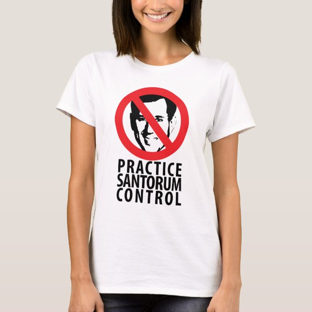 Inte stack Santorum i 2012 Tee (Framsida)