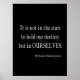 Inte Stars Destiny utan själva Shakespeare Quote Poster (Framsidan)