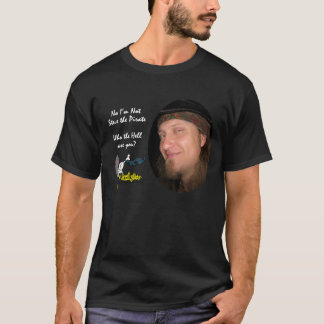Inte Steve piratvitbreven T-shirt