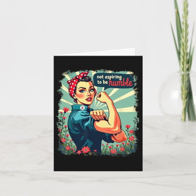 Inte strävar efter att vara ödmjuk Kamala Harris f Kort (Framsida)