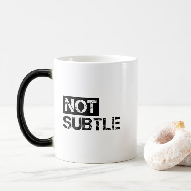 Inte subtil magisk mugg (Med munk)